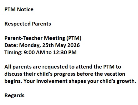 notice